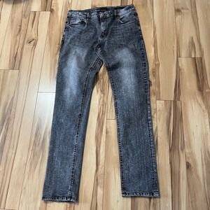 American Tall Jeans Mens 34x38 Carman Tapered Fit Stone Wash Gray Stretch Denim